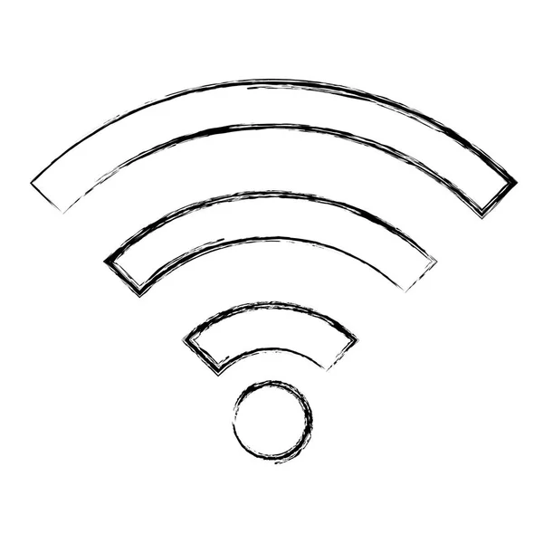 Wellen Wifi-Signalbereich — Stockvektor