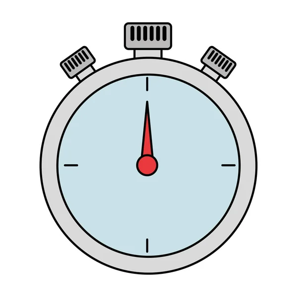 Chronometer tijdklok geïsoleerd icoon — Stockvector