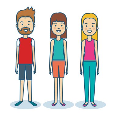 insanlar illüstrasyon vektör