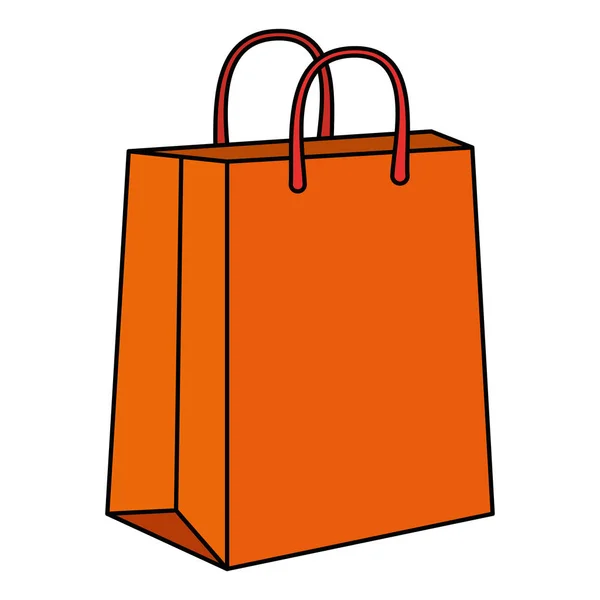 Saco de compras ícone isolado — Vetor de Stock