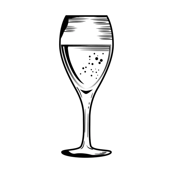 Ikona vinových pohárů — Stockový vektor