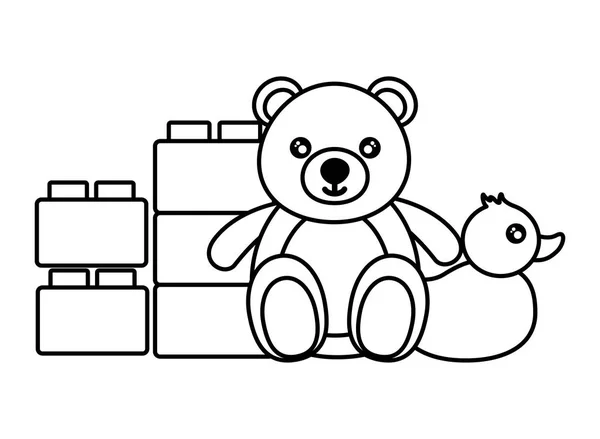 Игрушки для медведей — стоковый вектор