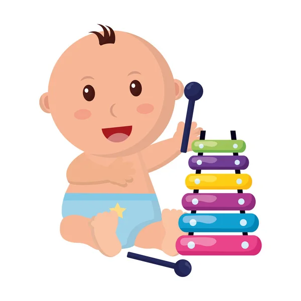 Baby boy leksaker — Stock vektor
