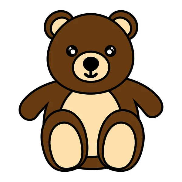 Bear kids toy — Stock Vector