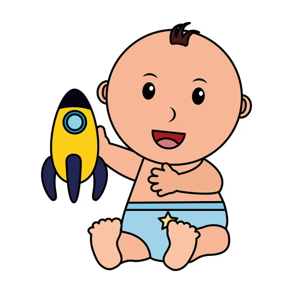 Baby boy toys — Stock Vector