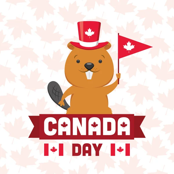 Šťastný Kanadský den — Stockový vektor