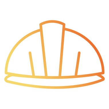 kask inşaat izole simgesi