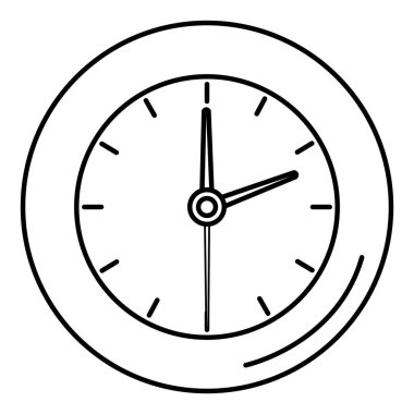 Saat saat izole simgesi