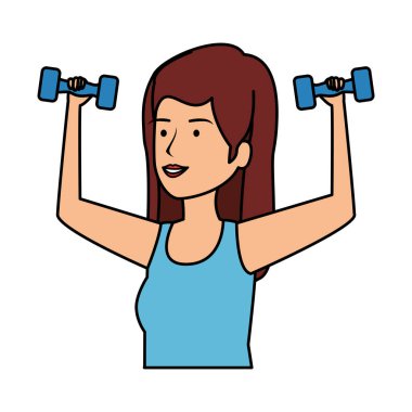 sevimli kız halter kaldırma