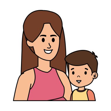 Küçük oğul karakterli Genç Anne