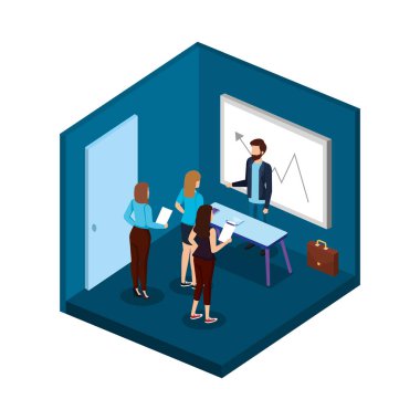 Ofisteki bir grup iş adamı