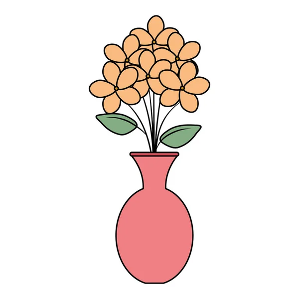 Wazon z kwiatami ikona — Wektor stockowy