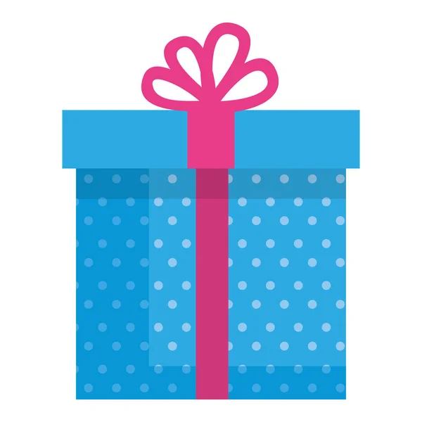 Gift box present icon — Stock Vector