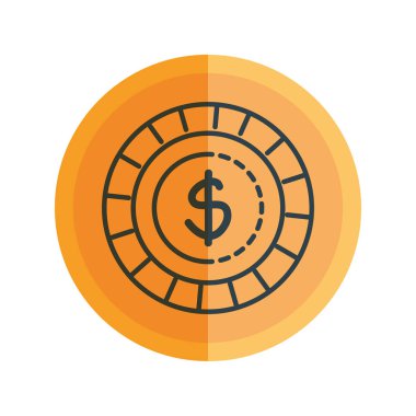 sikke para izole simgesi