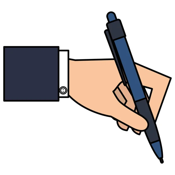 Pisanie ręczne długopisem — Wektor stockowy
