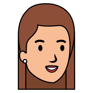 güzel ve genç kadın baş