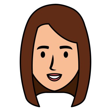 güzel ve genç kadın baş