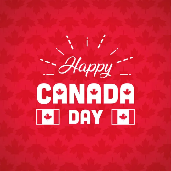 Feliz dia do Canadá —  Vetores de Stock