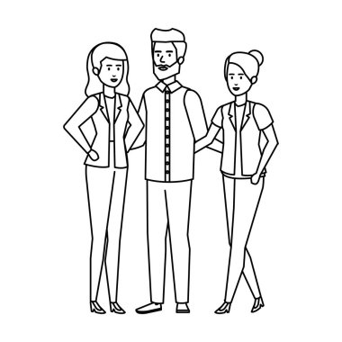 zarif iş insanlar avatarlar karakter