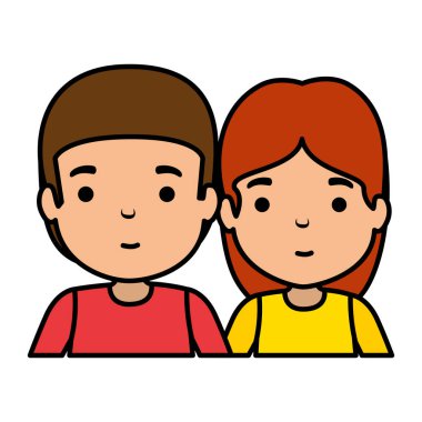 Genç çift avatarlar karakter