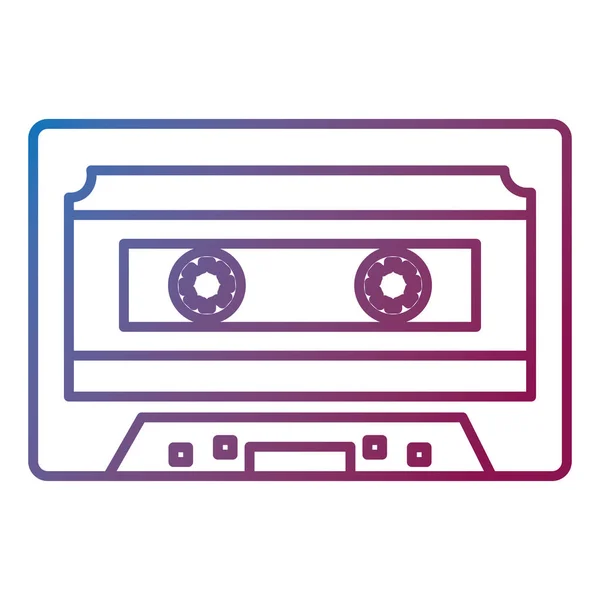 Retro cassette isolated icon — стоковый вектор