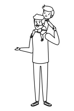 oğul karakterli genç baba