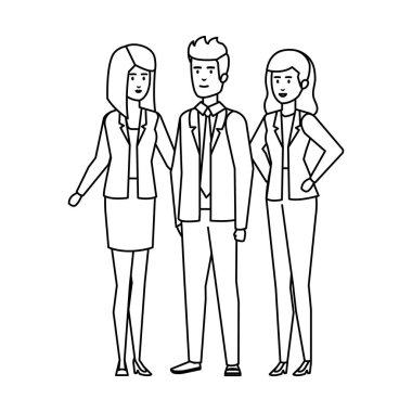 zarif iş insanlar avatarlar karakter