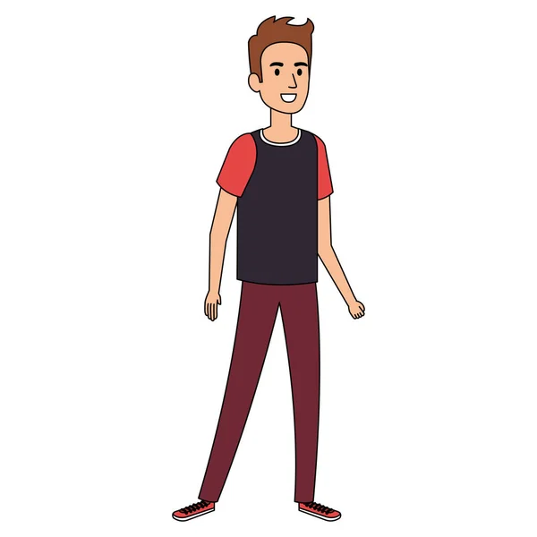 Jovem avatar personagem —  Vetores de Stock