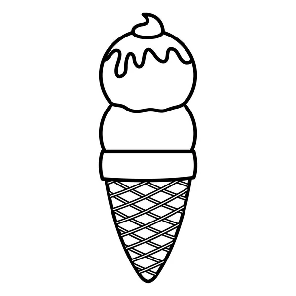 Tatlı dondurma simgesi — Stok Vektör