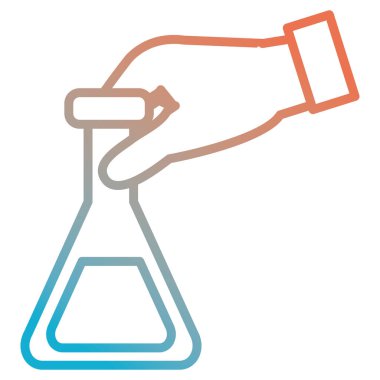 el kaldırma tüp testi izole simgesi