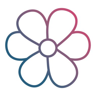 güzel çiçek dekoratif simgesi