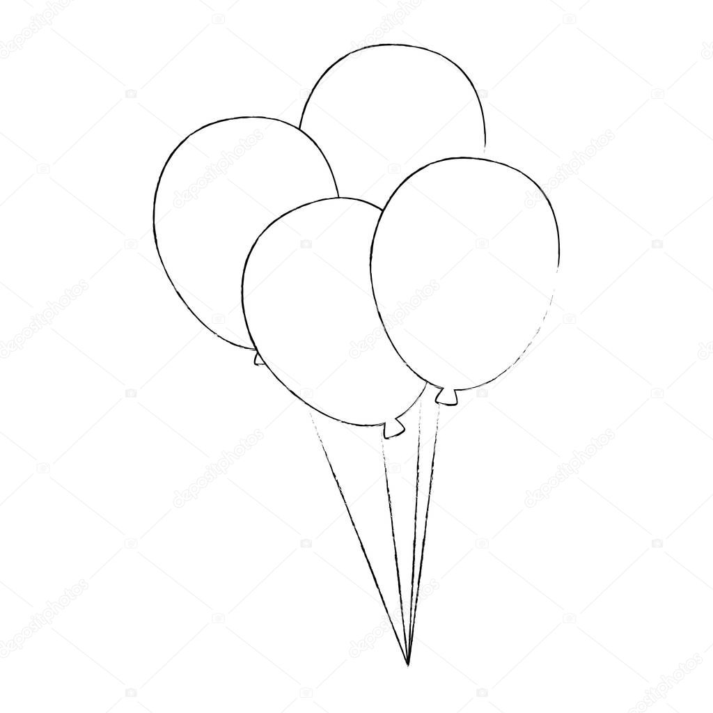 party balloons helium icon