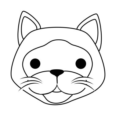 sevimli kedi maskot baş karakter