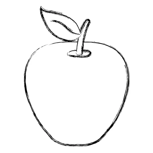 सफरचंद ताजे फळ चिन्ह — स्टॉक व्हेक्टर