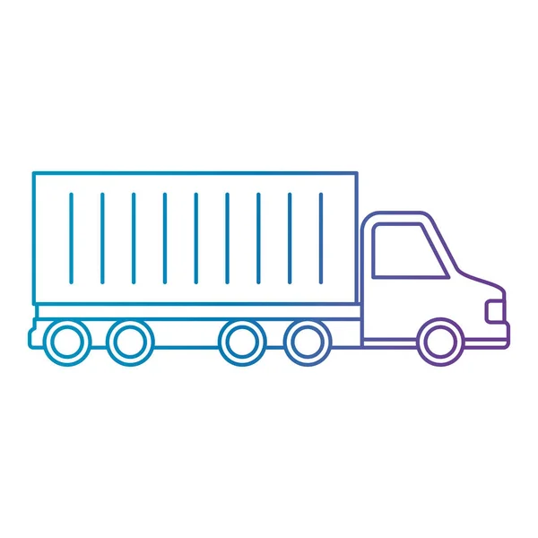 Szállítási szolgáltatás teherautó elszigetelt ikon — Stock Vector
