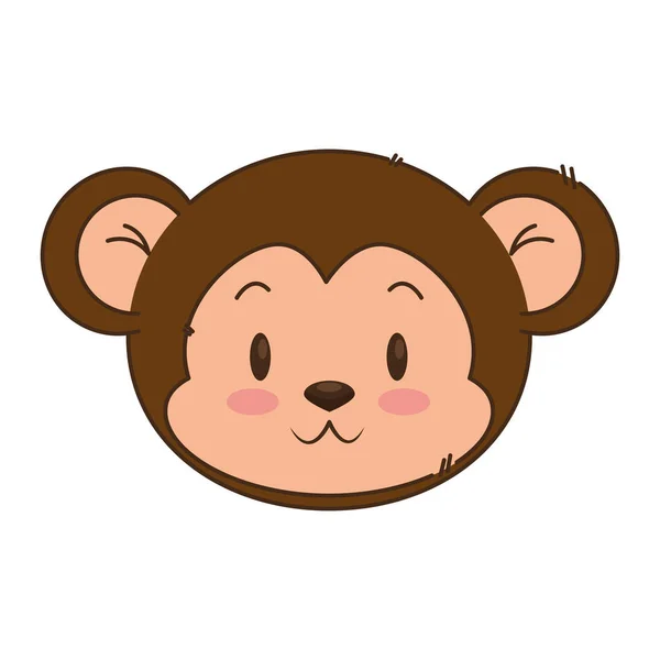 Schattig en schattig Monkey karakter — Stockvector