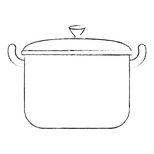 Konyha pot elszigetelt ikon — Stock Vector