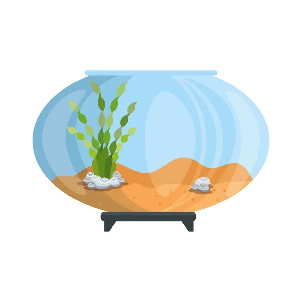 Aquarium Bowl zonder vis icoon — Stockvector