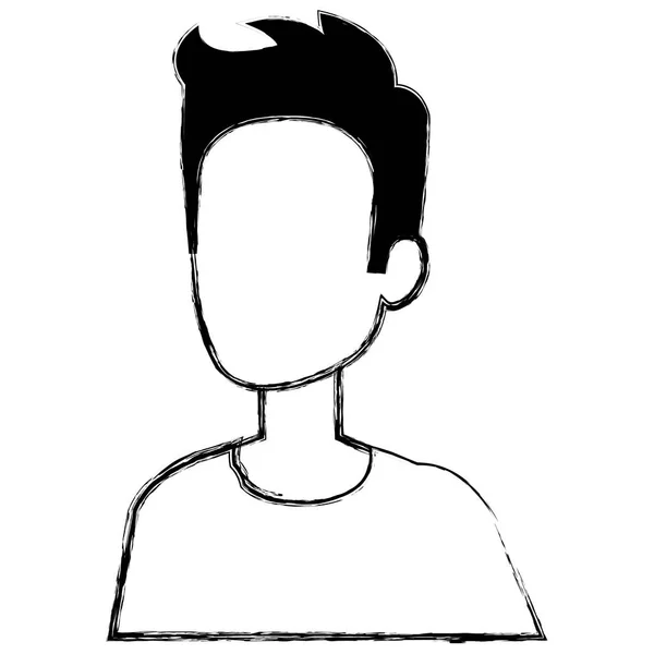 Mladý muž avatar postava — Stockový vektor