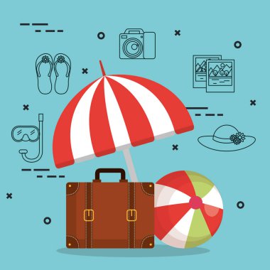 bavul ve aksesuarları seyahat tatil kavramı