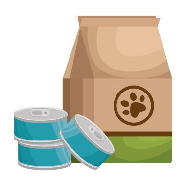 ton balığı konserveleri ile pet shop kağıt torba