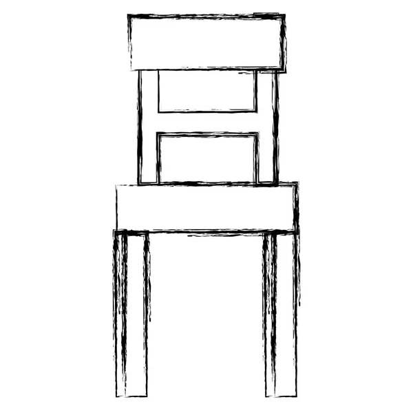 Silla de madera aislado icono — Archivo Imágenes Vectoriales