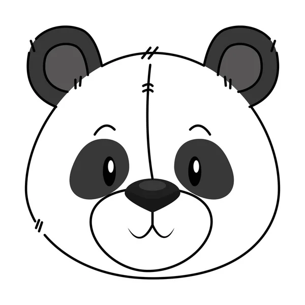 Милий і чарівний персонаж панди — стоковий вектор