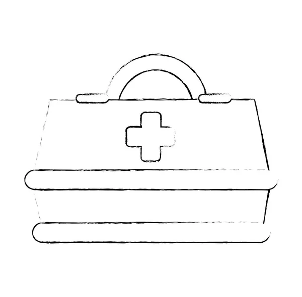 Medical box isolated icon — Stock Vector