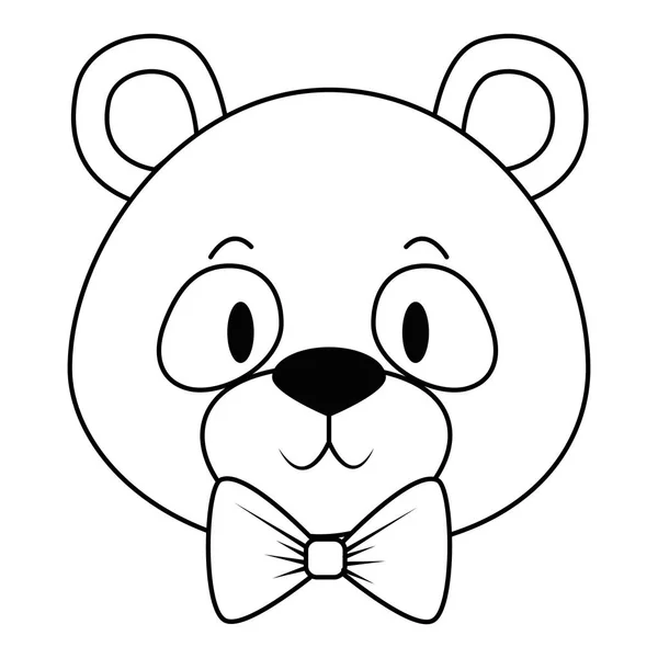 かわいいと愛らしいパンダクマのキャラクター — ストックベクタ