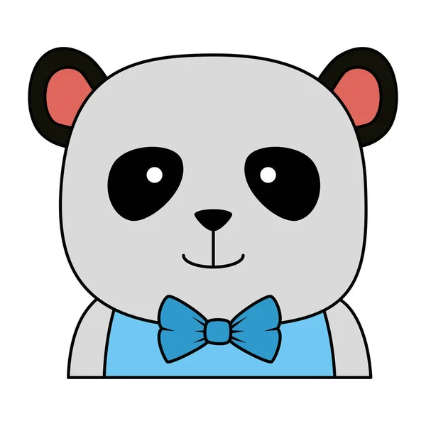 Lindo oso panda carácter — Archivo Imágenes Vectoriales