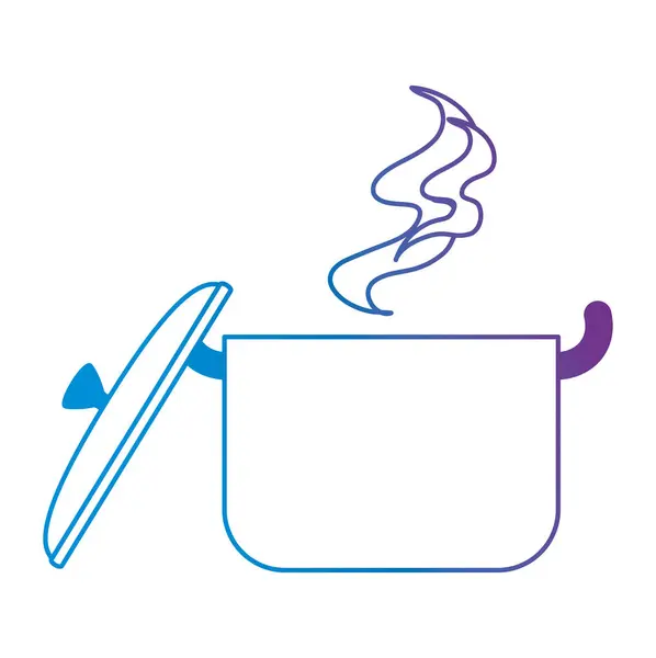 Кухня горшок горячая икона Лицензионные Стоковые Иллюстрации