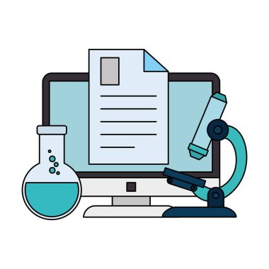 bilgisayar ve tüp testi ile belge