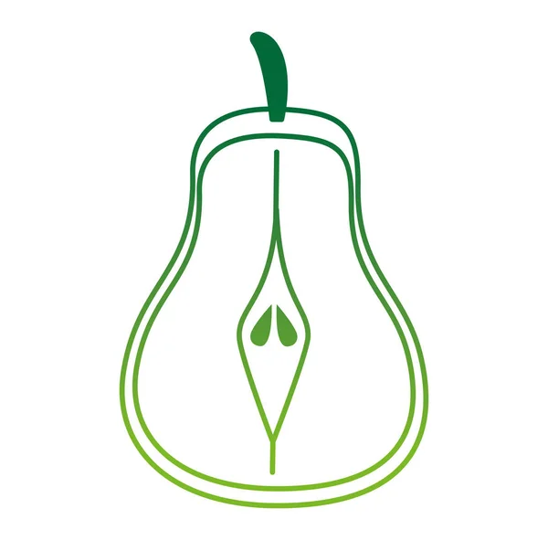 Fresh pear fruit icon — Stock Vector