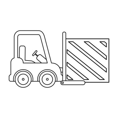 kutu ile forklift araç